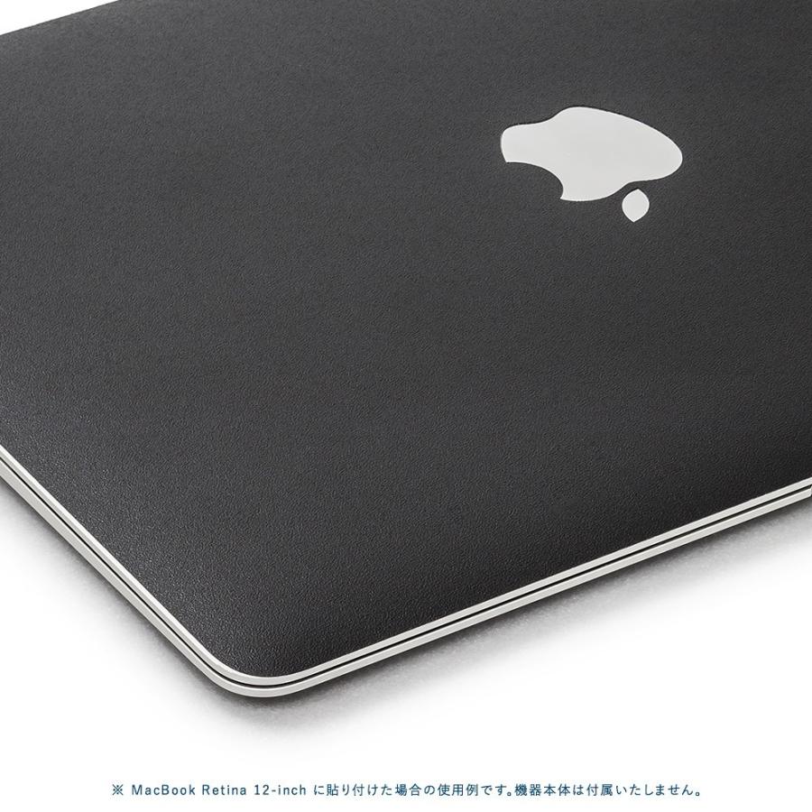 MacBook Air 11インチ スキンシール ケース カバー ステッカー フィルム wraplus 選べる34色 ブラック 黒｜wraplus｜04