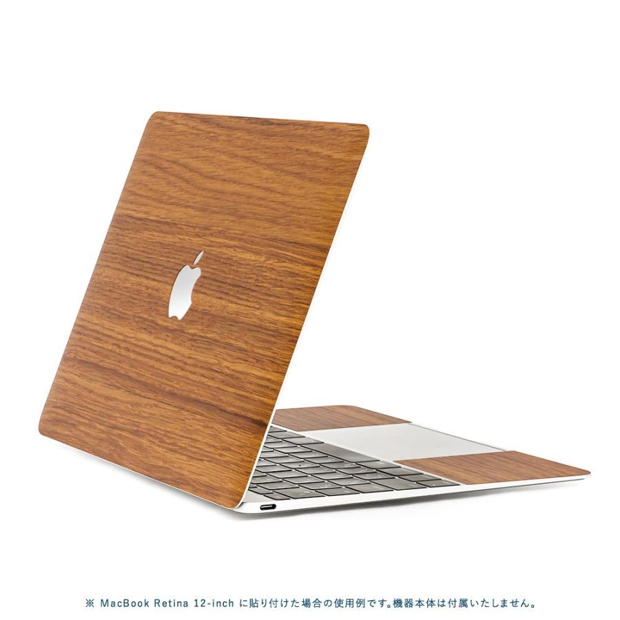 MacBook Air 13インチ スキンシール ケース 新型 M3 M2 M1 2024 2022 2021 フィルム wraplus オーク｜wraplus｜03
