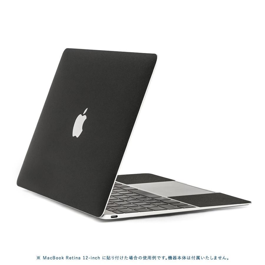 MacBook Air 13インチ スキンシール ケース 新型 M3 M2 M1 2024 2022 2021 フィルム wraplus ブラック 黒｜wraplus｜03