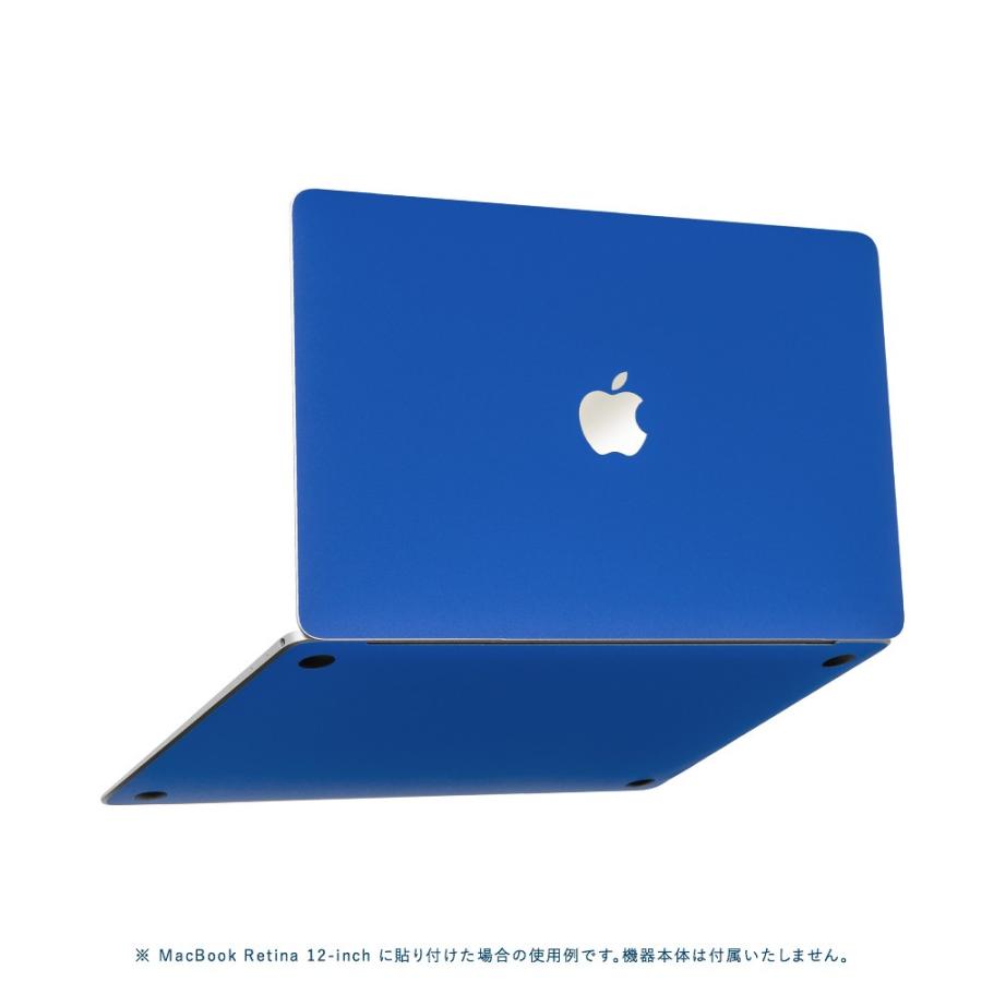 MacBook Air 13インチ スキンシール ケース 新型 M3 M2 M1 2024 2022 2021 フィルム wraplus ブルー 青｜wraplus｜05