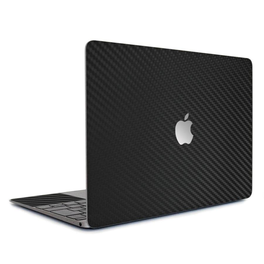 MacBook Air 13インチ スキンシール ケース 新型 M3 M2 M1 2024 2022 2021 フィルム wraplus ブラックカーボン｜wraplus