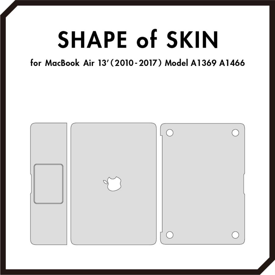 MacBook Air 13インチ スキンシール ケース 新型 M4 M3 M2 M1 2025 2024 2022 2021 wraplus ホワイトレザー | MacBook Air | 07