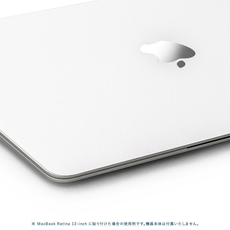 MacBook Pro 13インチ スキンシール ケース カバー フィルム 新型 M1 2022 2020 2019 2018 対応 wraplus ホワイト 白｜wraplus｜04