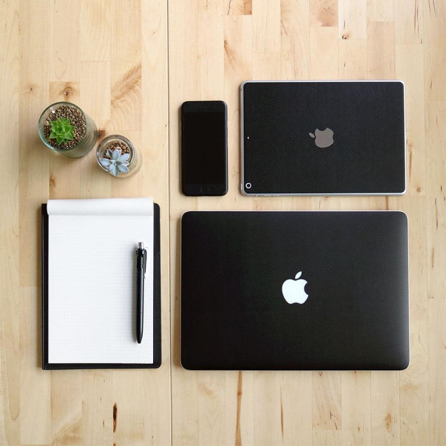 MacBook Pro 13インチ スキンシール ケース カバー フィルム 新型 M1 2022 2020 2019 2018 対応 wraplus ブラックレザー | MacBook Pro | 01
