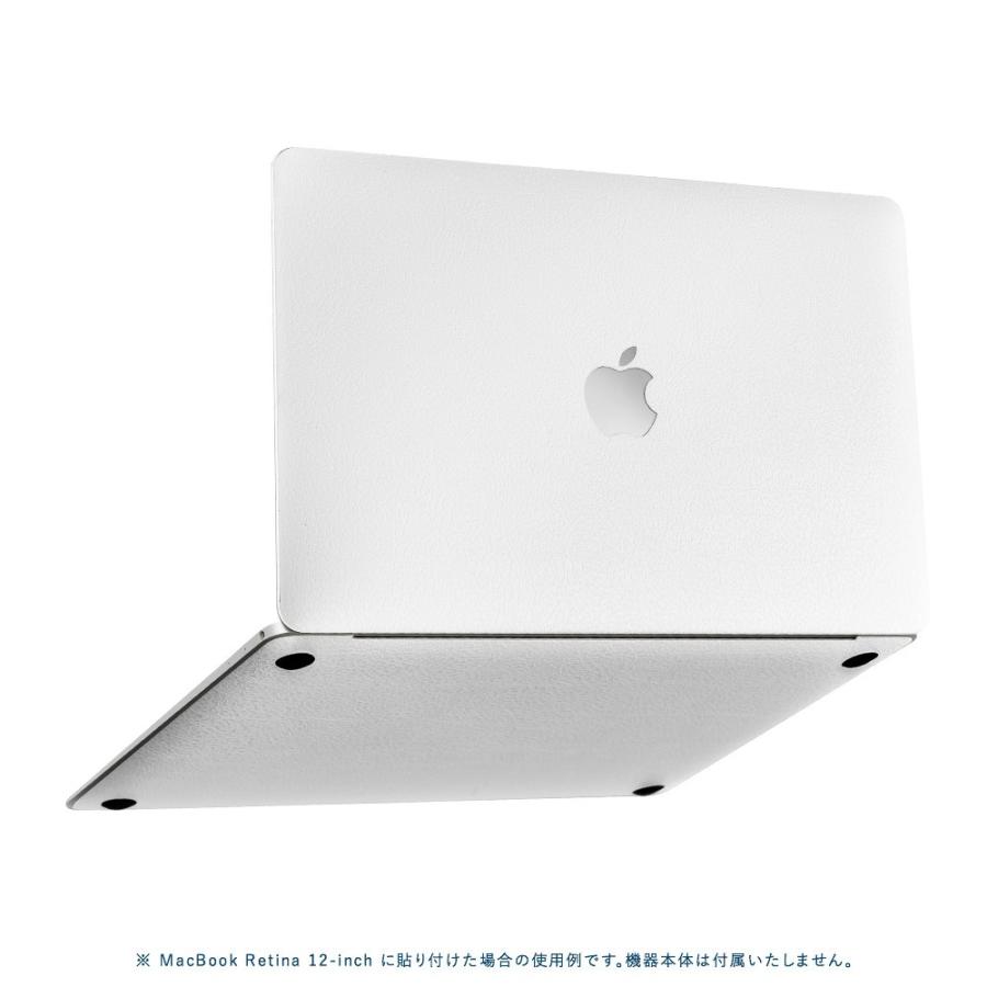 MacBook Pro 13インチ スキンシール ケース カバー フィルム 新型 M1 2022 2020 2019 2018 対応 wraplus ホワイトレザー | MacBook Pro | 04