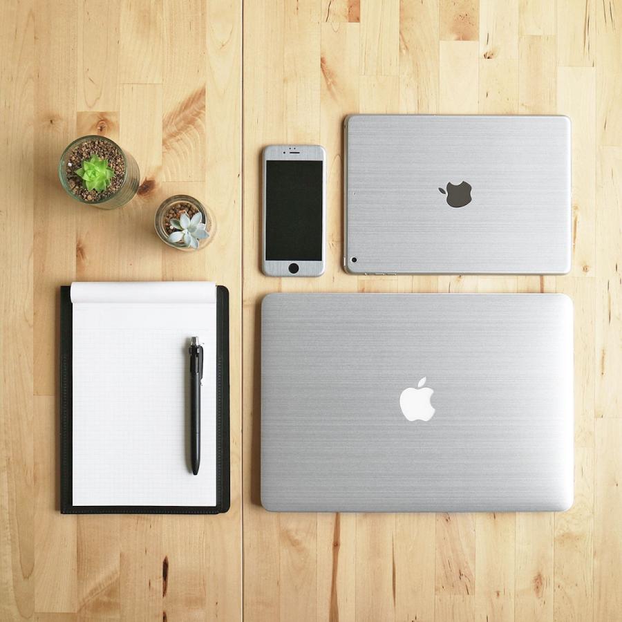 MacBook Pro 15インチ スキンシール ケース カバー フィルム 2019 2018 2017 2016 2015 wraplus シルバーブラッシュメタル | MacBook Pro | 01