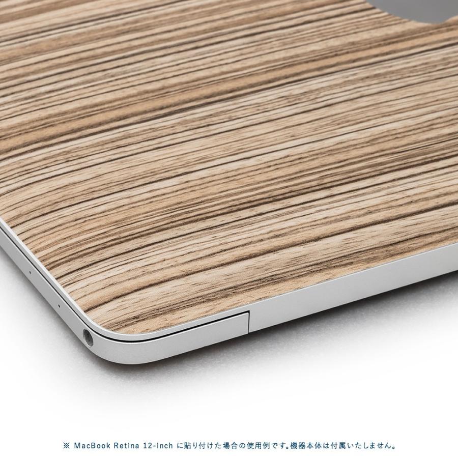MacBook Retina 12インチ スキンシール ケース カバー フィルム wraplus 選べる34色 ゼブラウッド1 | MacBook Pro | 03