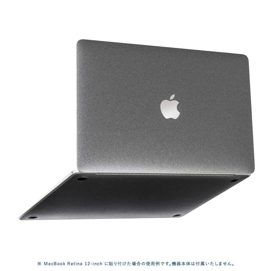 MacBook Retina 12インチ スキンシール ケース カバー フィルム wraplus 選べる34色 ガンメタリック｜wraplus｜05