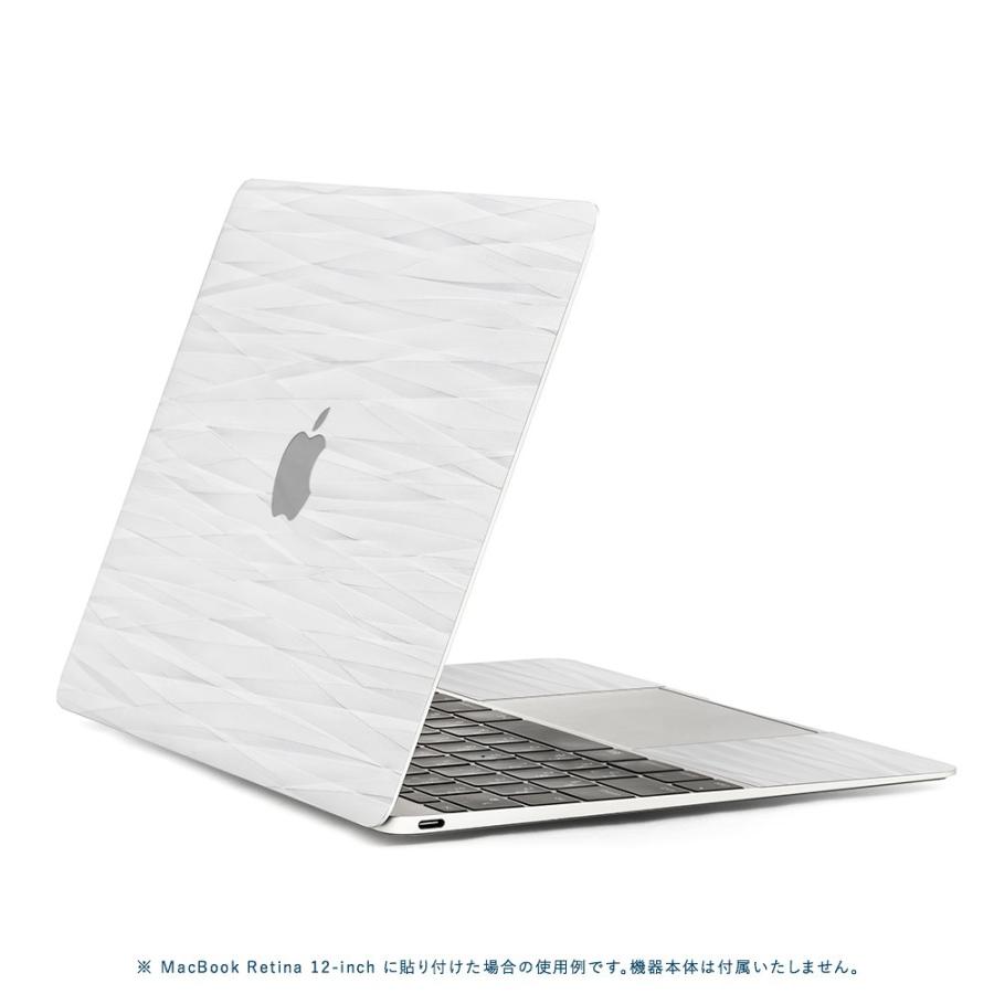 MacBook Retina 12インチ スキンシール ケース カバー フィルム wraplus 選べる34色 ホワイトアブストラクト｜wraplus｜03