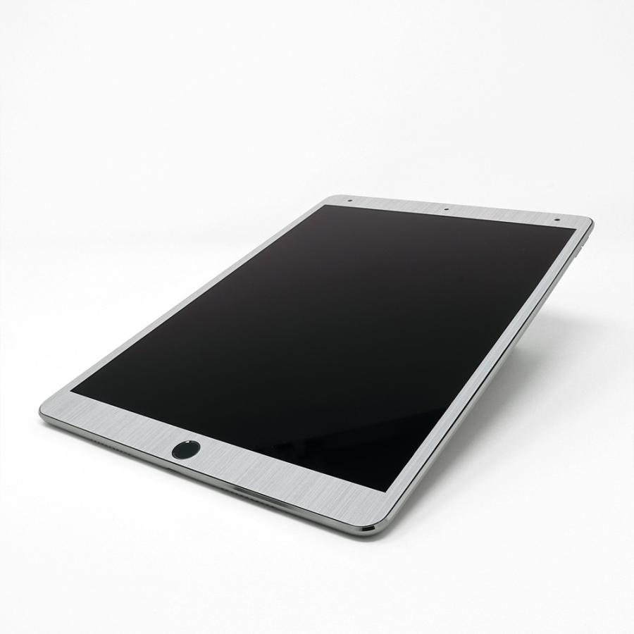 iPad Pro 9.7インチ スキンシール ケース カバー フィルム 背面 wraplus 選べる34色 シルバーブラッシュメタル｜wraplus｜04