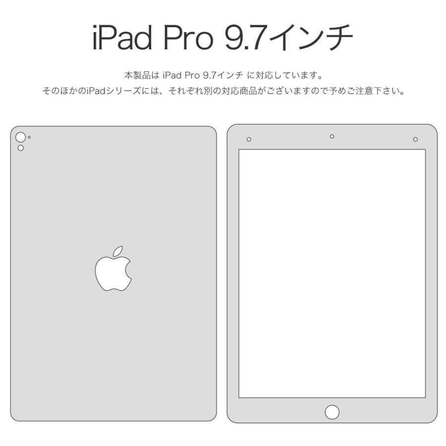 iPad Pro 9.7インチ スキンシール ケース カバー フィルム 背面 wraplus 選べる34色 ブラックアブストラクト | iPad | 04