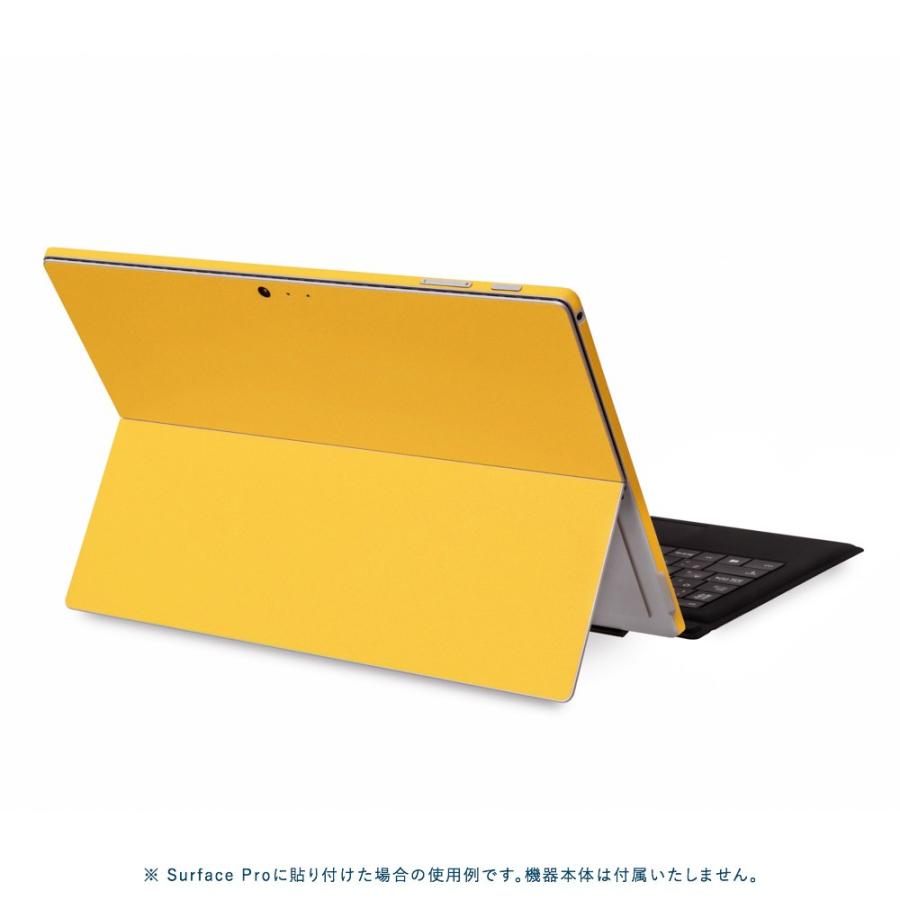 Surface Pro7 / Pro6 / Pro5 / Pro4 スキンシール ケース 背面 wraplus イエロー 黄色 | Surface | 01