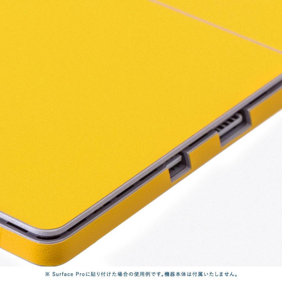 Surface Pro7 / Pro6 / Pro5 / Pro4 スキンシール ケース 背面 wraplus イエロー 黄色 | Surface | 03