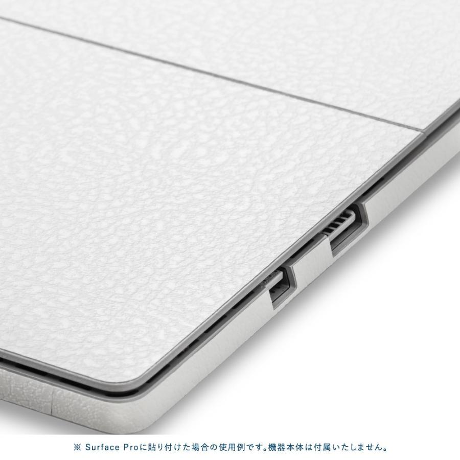 Surface Pro7 / Pro6 / Pro5 / Pro4 スキンシール ケース 背面 wraplus ホワイトレザー | Surface | 03