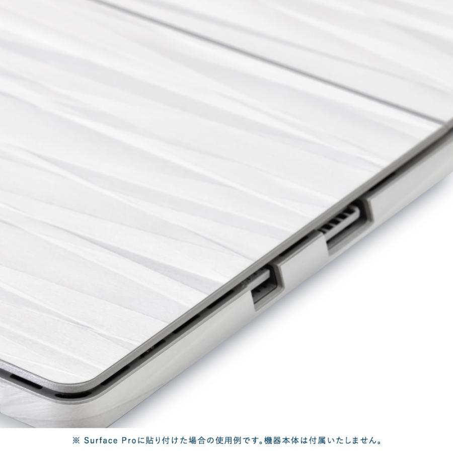 Surface Pro7 / Pro6 / Pro5 / Pro4 スキンシール ケース 背面 wraplus ホワイトアブストラクト｜wraplus｜04