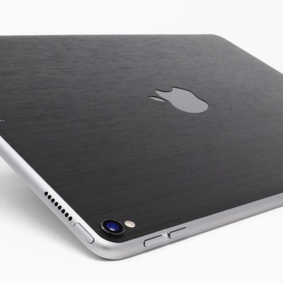 iPad 第9世代 第8世代 第7世代 第6世代 第5世代 スキンシール ケース カバー フィルム 背面 wraplus 選べる34色 ブラックブラッシュメタル | iPad | 02
