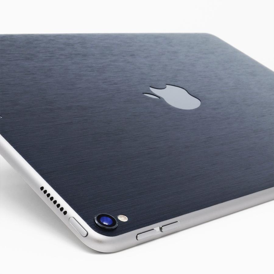 iPad 第9世代 第8世代 第7世代 第6世代 第5世代 スキンシール ケース カバー フィルム 背面 wraplus 選べる34色 ネイビーブラッシュメタル | iPad | 02