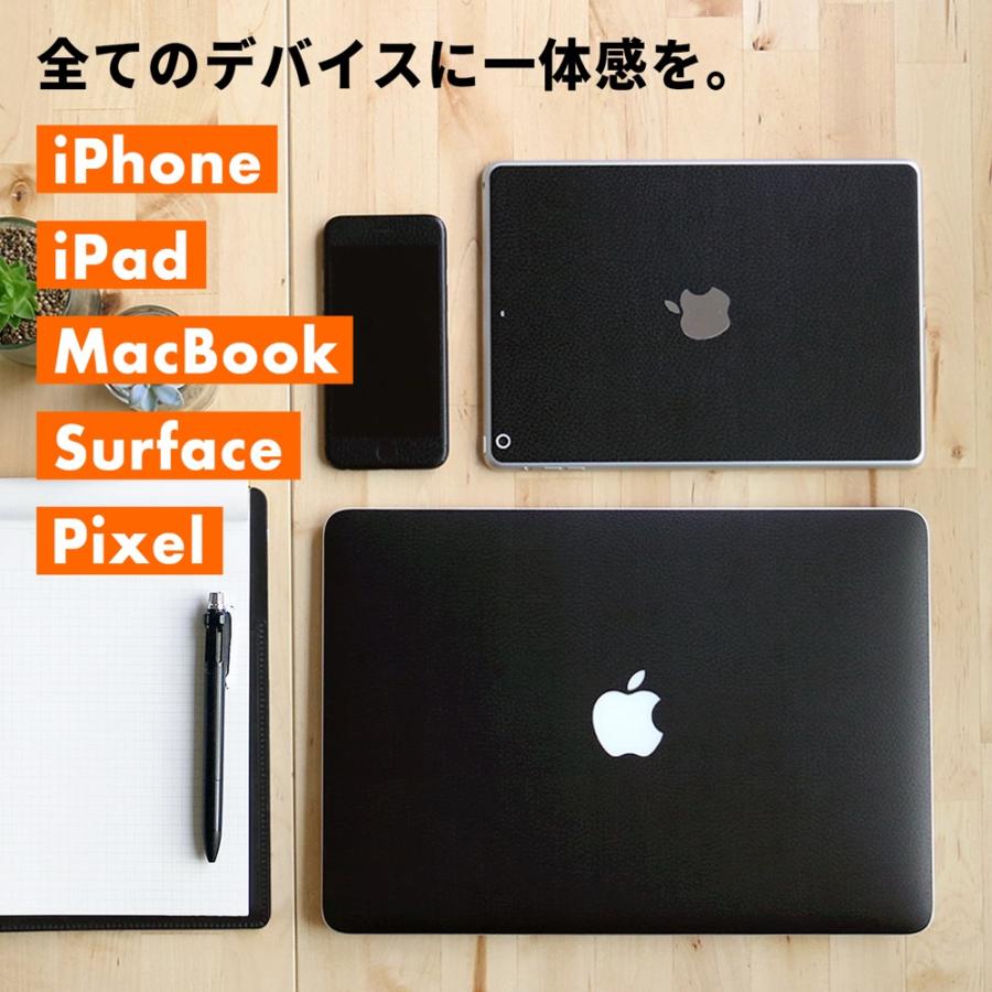 iPad Air スキンシール iPad Pro 11インチ 13インチ スキンシール iPad mini フィルム ケース カバー 背面 保護 M5 M4 M3 M2 wraplus ブラックレザー | iPad | 01