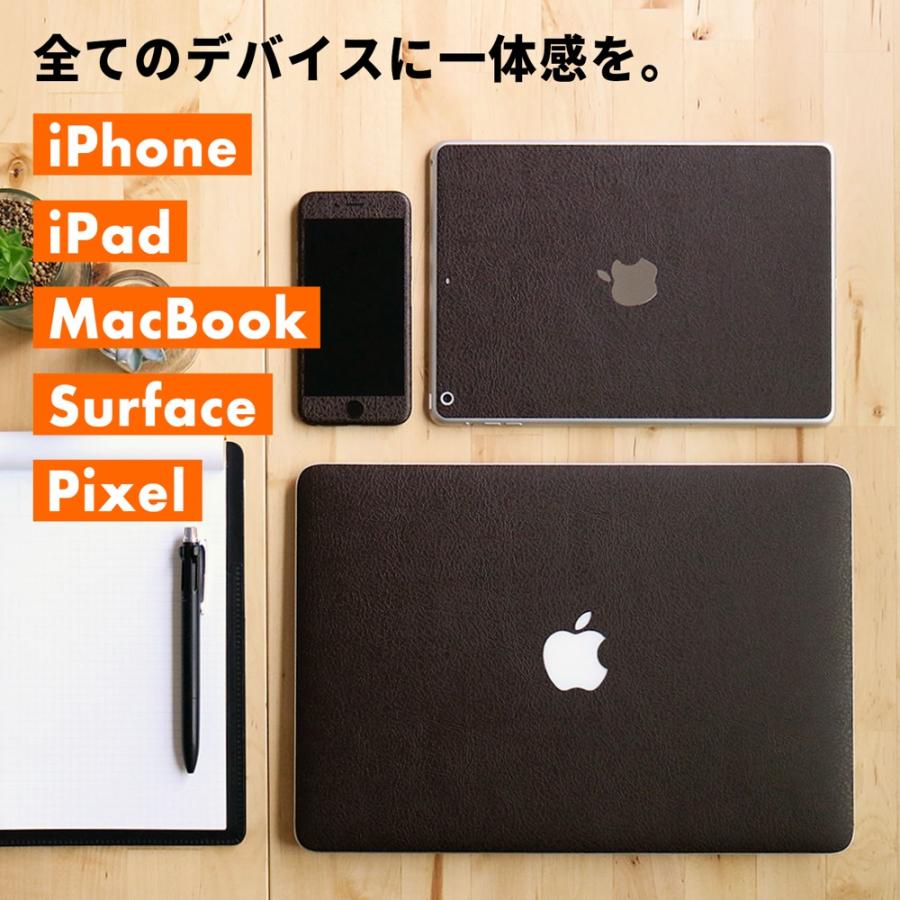 iPad Air スキンシール iPad Pro 11インチ 13インチ スキンシール iPad mini フィルム ケース カバー 背面 保護 M5 M4 M3 M2 wraplus ブラウンレザー | iPad | 01