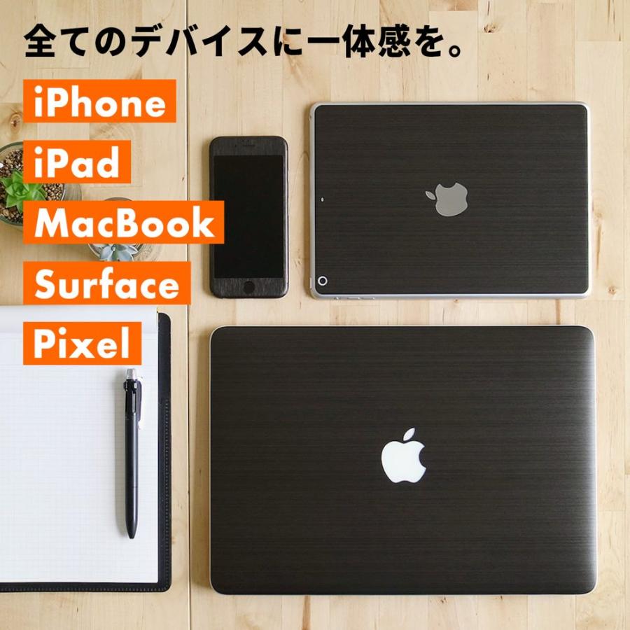 iPhone17 スキンシール iPhone17 Pro スキンシール iPhone16 Pro Max Air 16e 15 14 13 12 mini フィルム ケース カバー wraplus ブラックブラッシュメタル | Apple | 01