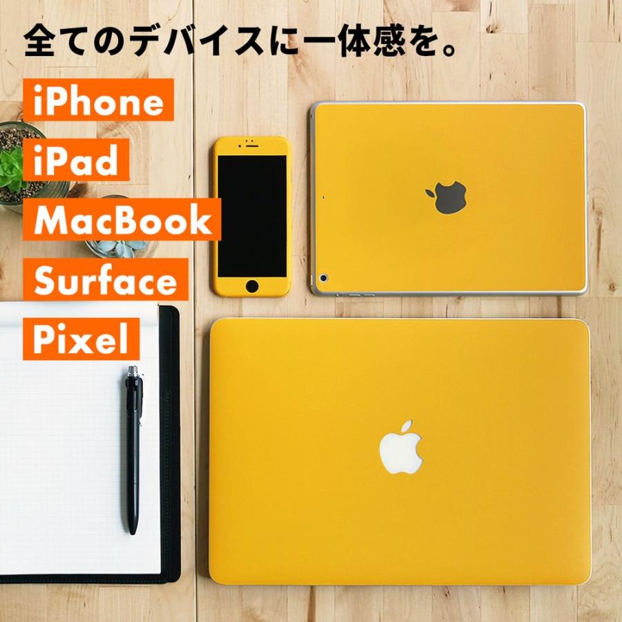 Surface Pro 12インチ スキンシール Surface Pro11 スキンシール Surface Pro10 Pro9 Laptop Go フィルム ケース 背面 保護 wraplus イエロー 黄色 | Surface | 01