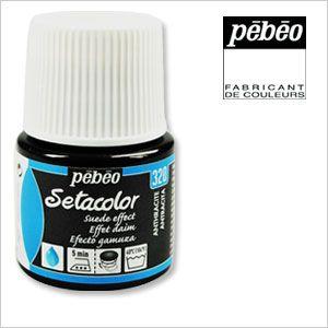 Pebeo ペベオ セタカラー(布用絵具)  スウェード色（不透明色） 320  アンスラサイト 45ml｜wrappingclub1