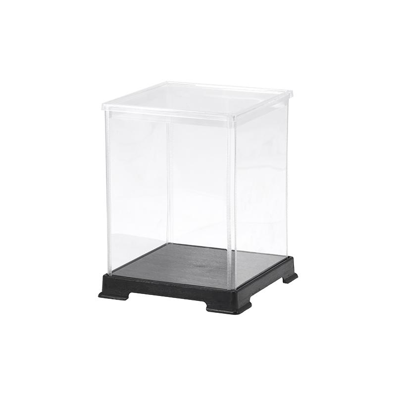 筒状のアクリルケース（12個） ホビーケース ハリケーン 12×12×16 クリア 1個 組み立て式 ウィンナー