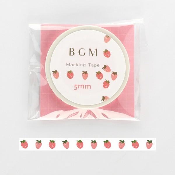 マスキングテープ BGM ビージーエム ライフ 毎週更新 BM-LS02879円 5mm×7m 価格は安く ピンクいちご