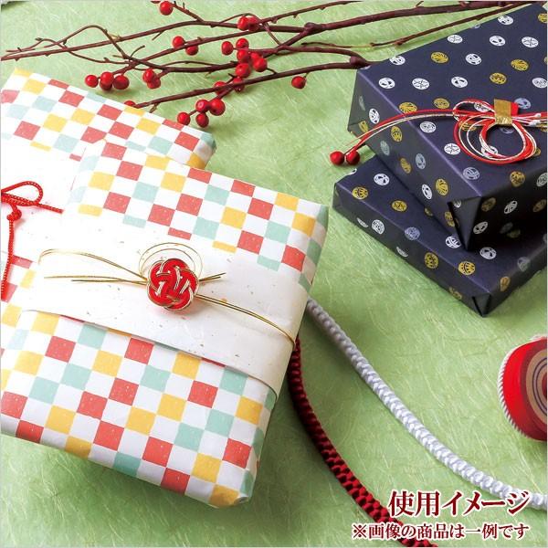 シモジマ 包装紙 ラッピング HEIKO ラッピングペーパー 金銀振り 白 半