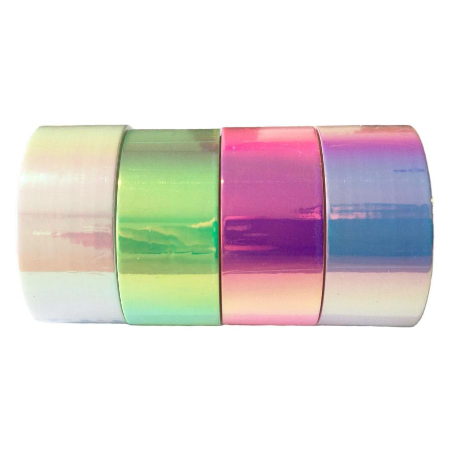 8092】海外特価マステ3/5/巻売りホログラムマスキングテープお花系