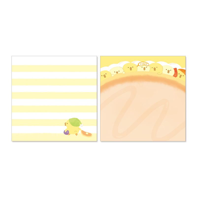 oppテープ　マステ　メモパッド　メモ帳　ayyjewel メモパッド メモ帳 マインドウェイブ MIND WAVE ぴよこ豆 スクエアメモ
