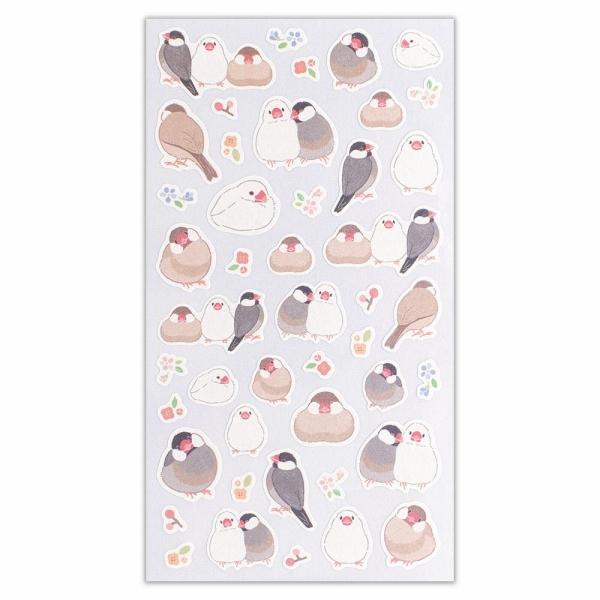 ☆爆買☆シートシール エヌビー社 シール大 さえずり 文鳥 4984102
