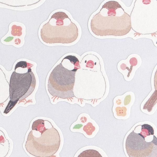 超PayPay祭 シートシール エヌビー社 シール大 さえずり 文鳥 4984102