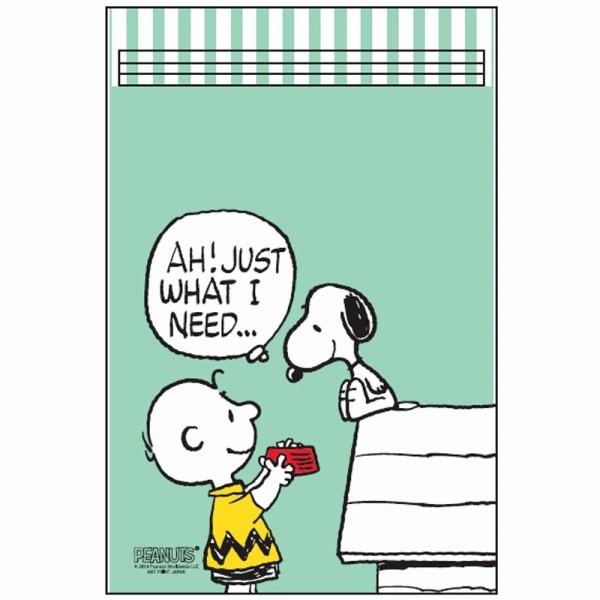 ジップギフトバッグ Apj アートプリントジャパン ピーナッツ スヌーピー ファッションの 5枚セット M ペパーミント