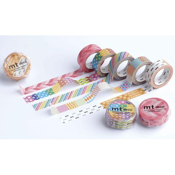 マスキングテープ mt カモ井加工紙 mt1P deco 1巻 レインボー マスキングテープ mt カモ井加工紙 mt1P deco 1巻 レインボー
