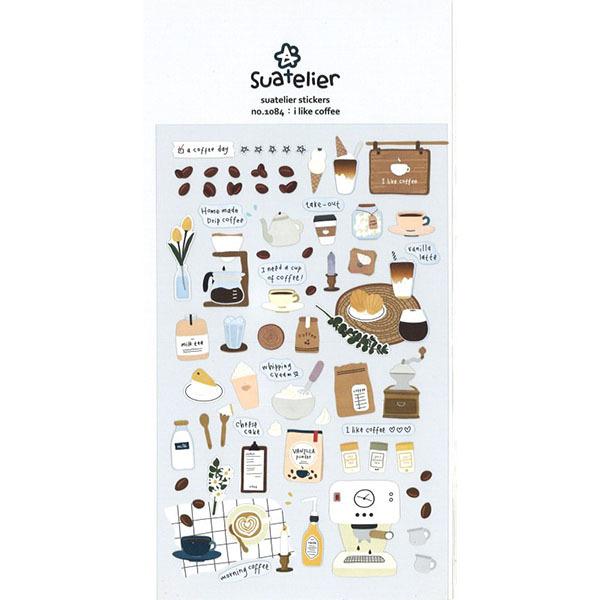 メーカー直売 Coffee シール 韓国 ステッカー Ilike Suatelier 円 Sc シール ラベル