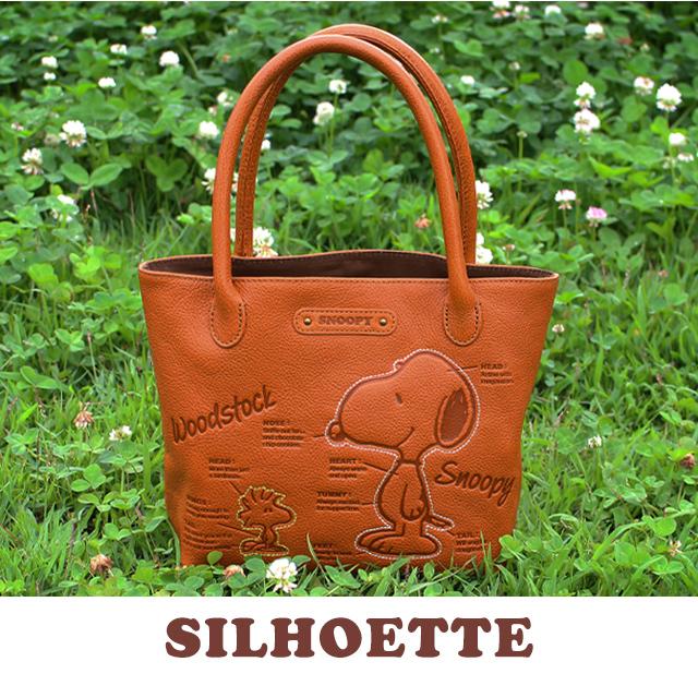 SNOOPY スヌーピー バッグ グッズ 本革 トートバッグ 大人 上品  