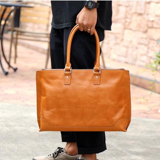 ビジネスバッグ メンズ 2way トートバッグ 革 軽量 大容量 バッグ メンズ 2way レザー ビジネス メンズ バッグ 本革 ブランド Anday 銀面 B011s 財布 長財布 革小物はwraps 通販 Yahoo ショッピング
