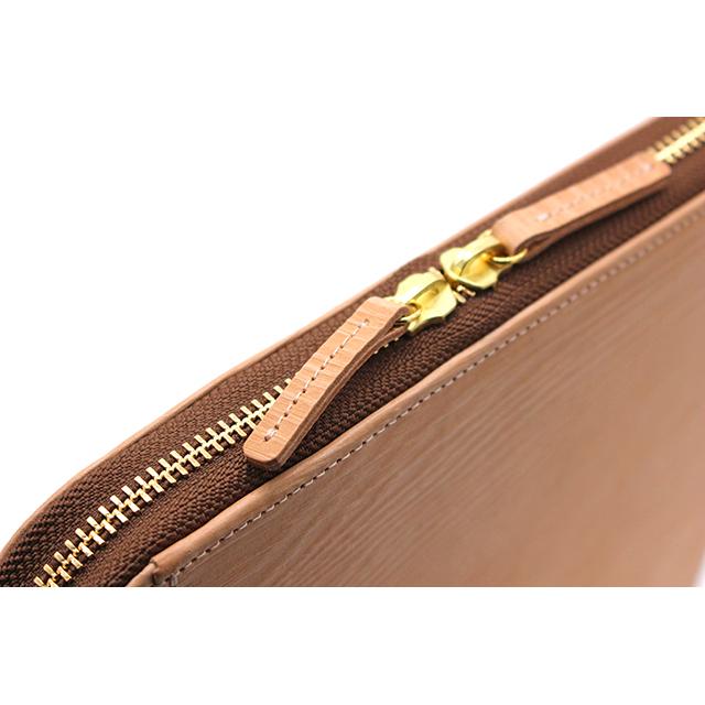 木目 薄型 レザー メンズ バッグ 鞄 スリム 革 本革 型押し 男性 |  | 08