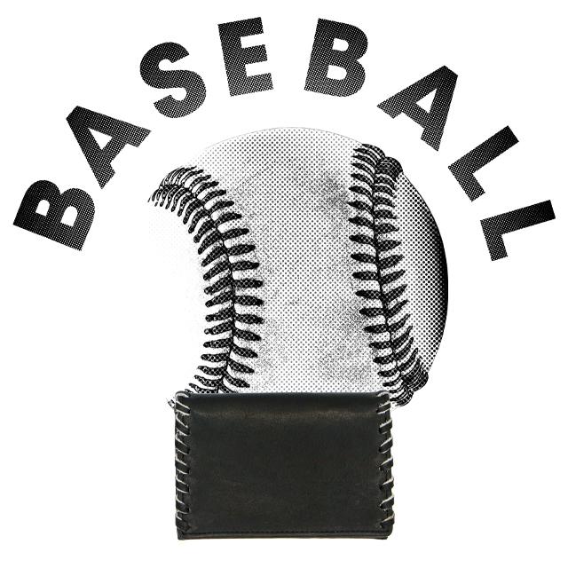 【野球ファンに届け！】グローブとボールからできた名刺入れ 野球 グラブ ベースボール メンズ レザー 本革 カードケース プレゼント ギフト おしゃれ |  | 01