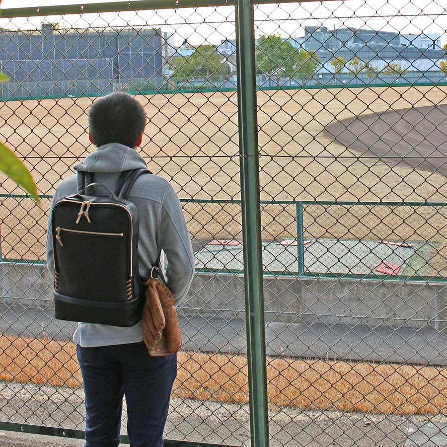 グラブとボールの革からできたリュックサック グローブ レザー 本革 硬式 ベースボール バックパック リュック baseball-09 |  | 13
