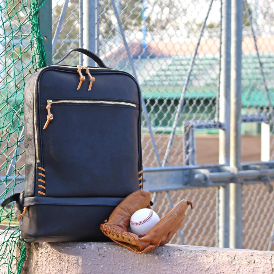 グラブとボールの革からできたリュックサック グローブ レザー 本革 硬式 ベースボール バックパック リュック baseball-09 |  | 09
