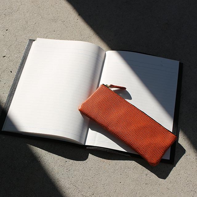 バスケットボール ペンケース ペンケース オレンジ メンズ レディース 本革 グッズ 雑貨 プレゼント おしゃれ |  | 02