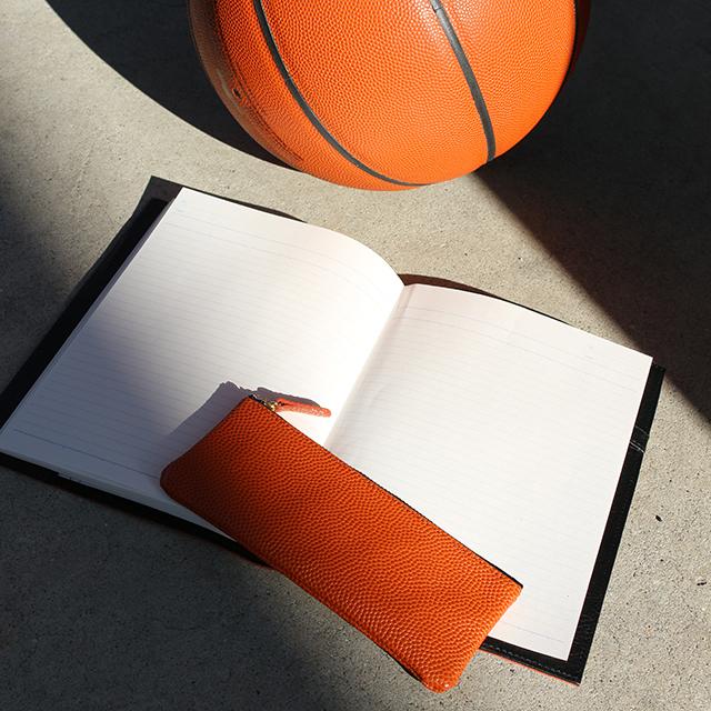 バスケットボール ペンケース ペンケース オレンジ メンズ レディース 本革 グッズ 雑貨 プレゼント おしゃれ |  | 03