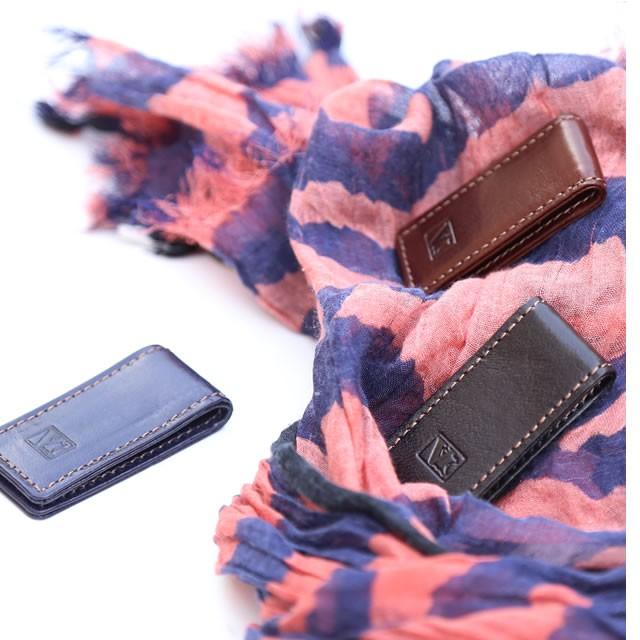 イタリア革　マネークリップ(キーホルダー) |  | 01