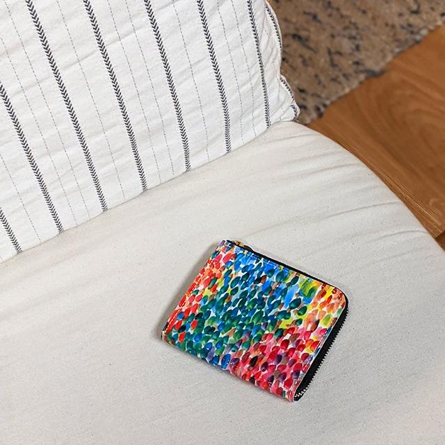 本革財布 エナメル　エナメル革　ゼブラ　鮮やか プリント革　コンパクト ファスナー財布 |  | 11