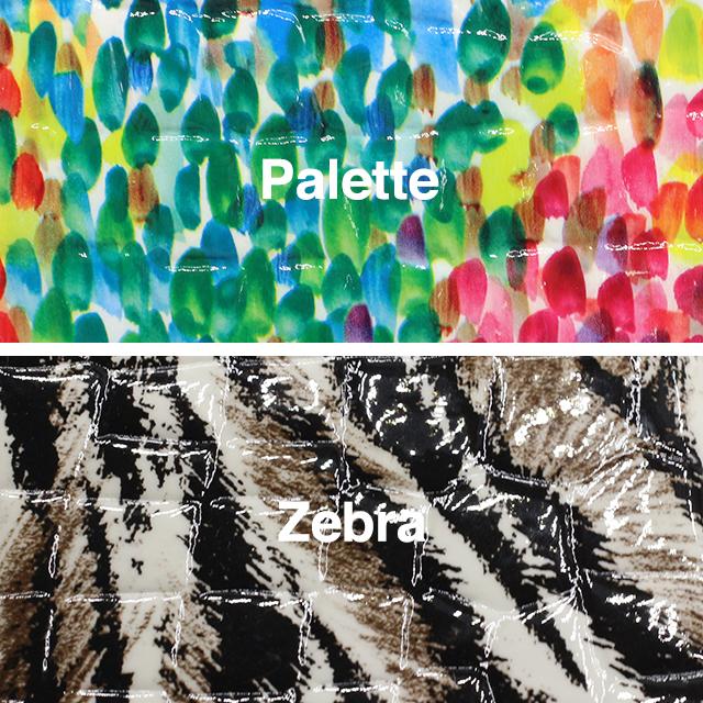 本革財布 エナメル　エナメル革　ゼブラ　鮮やか プリント革　コンパクト ファスナー財布 |  | 02