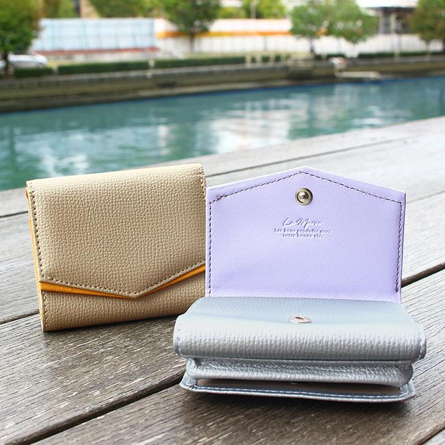 fortuna「幸運を呼ぶ財布」イタリア革レター型三つ折り財布 金運 開運 風水 ゴールド シルバー コンパクト財布 天赦日 一粒万倍日 寅の日 ご利益 |  | 02