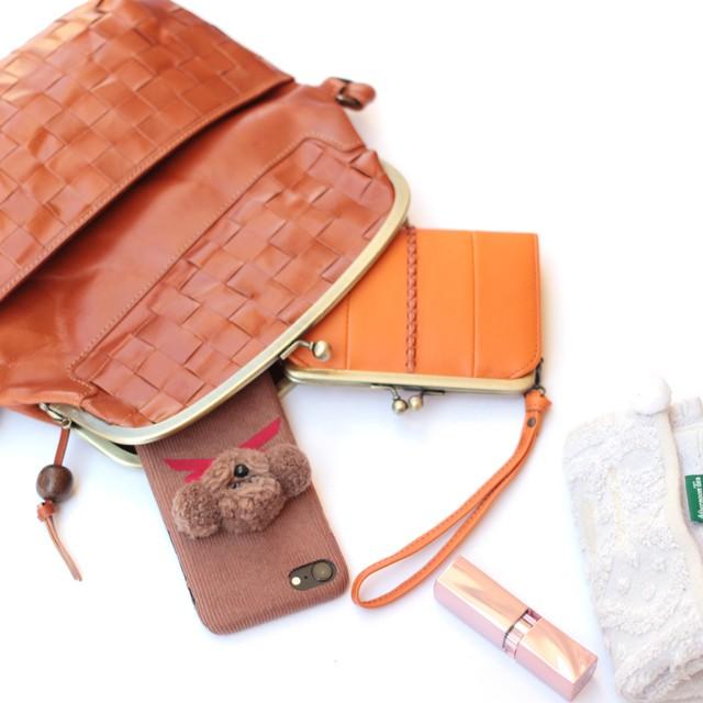 Girasoli がま口 本革 ミニショルダー ミニバッグ ポシェット メッシュ レザー スマホポシェット レディース ショルダーバッグ がま口バッグ |  | 07