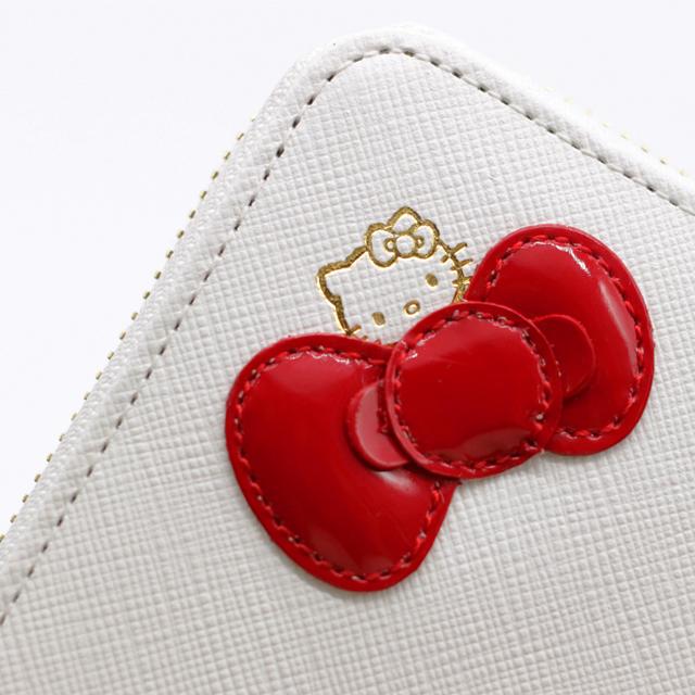 【大人のためのハローキティ】汚れにくい 本革 二つ折り財布 キティちゃん レディース 折財布 レザー 女性 エナメル 大人 可愛い かわいい | ハローキティ | 02